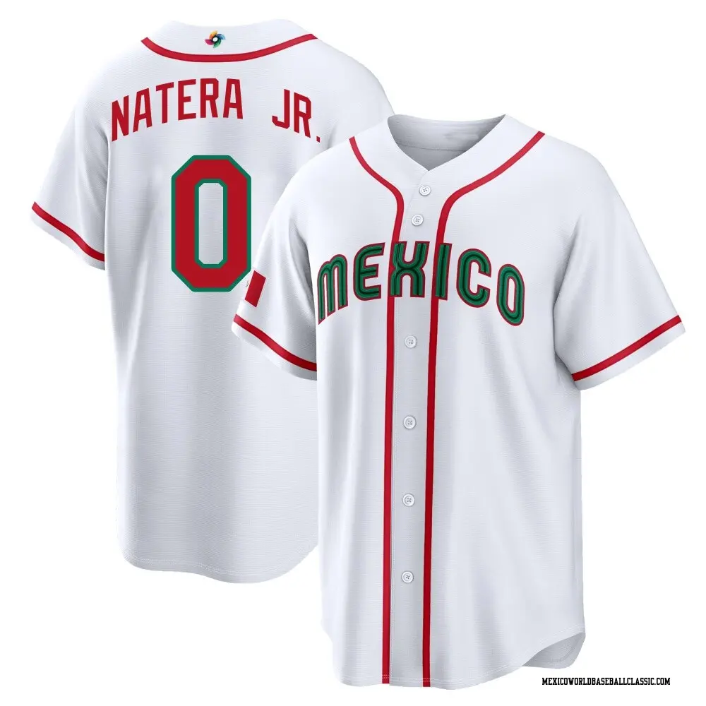 Men's Samy Natera Jr. Mexico Baseball Replica White 2026 World