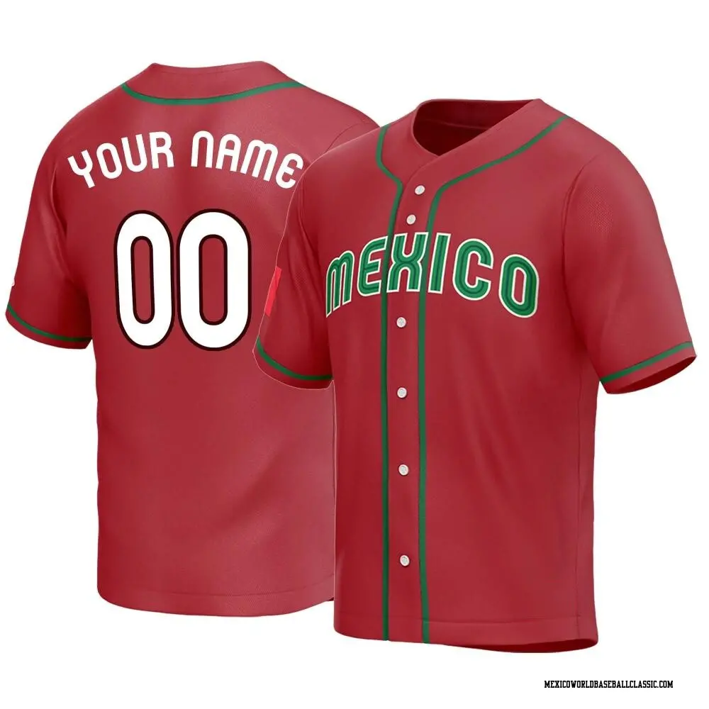 Youth Custom Mexico Baseball Replica Red 2023 World Baseball Classic