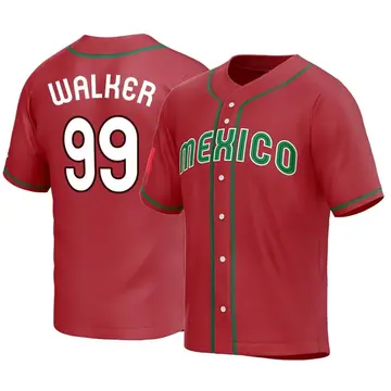 Youth Taijuan Walker Mexico Baseball Replica Red 2023 World Baseball Classic Jersey